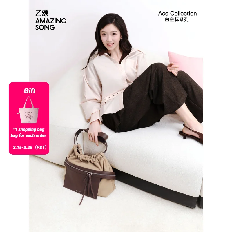 

Amazing Song Cheese Roll Hobo Bag Retro Top Grain Cowhide Fashionable Women's bags