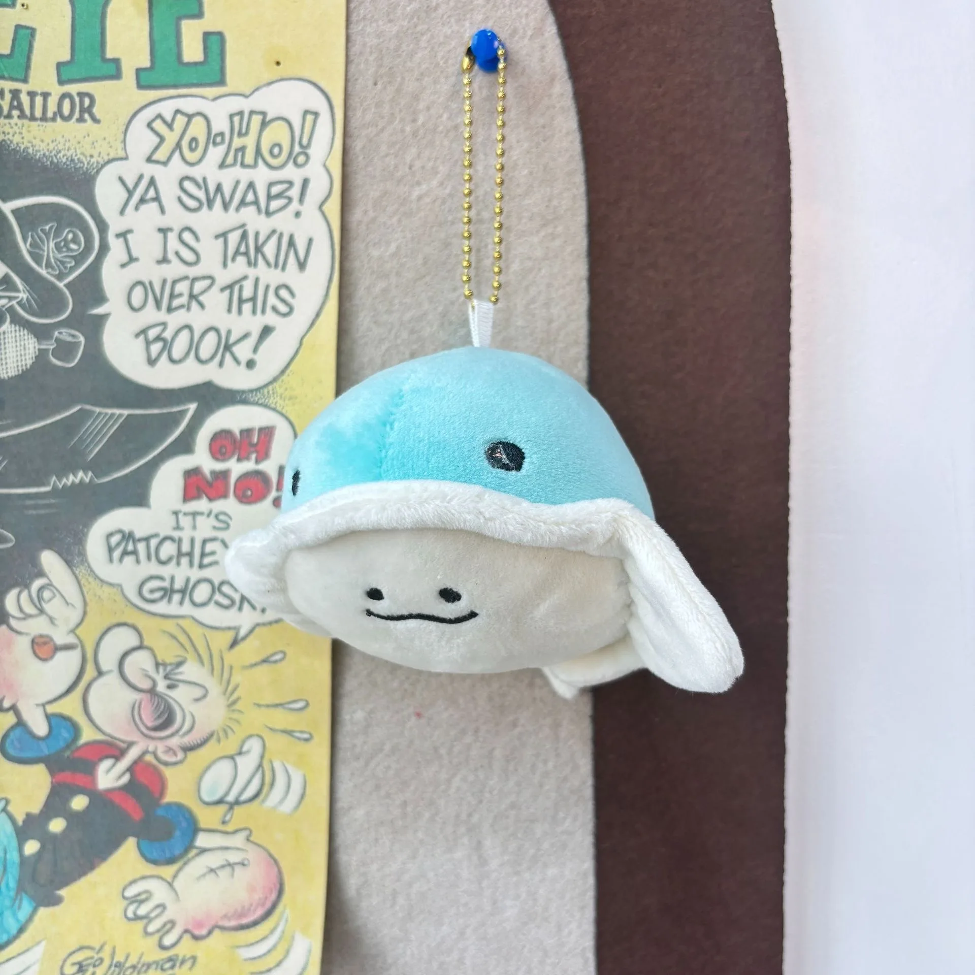 만화 코스프레 물고기 플러시 펜던트 귀엽고 다채로운 미니 시뮬레이션 바다 물고기 인형 키 체인 가방 펜던트