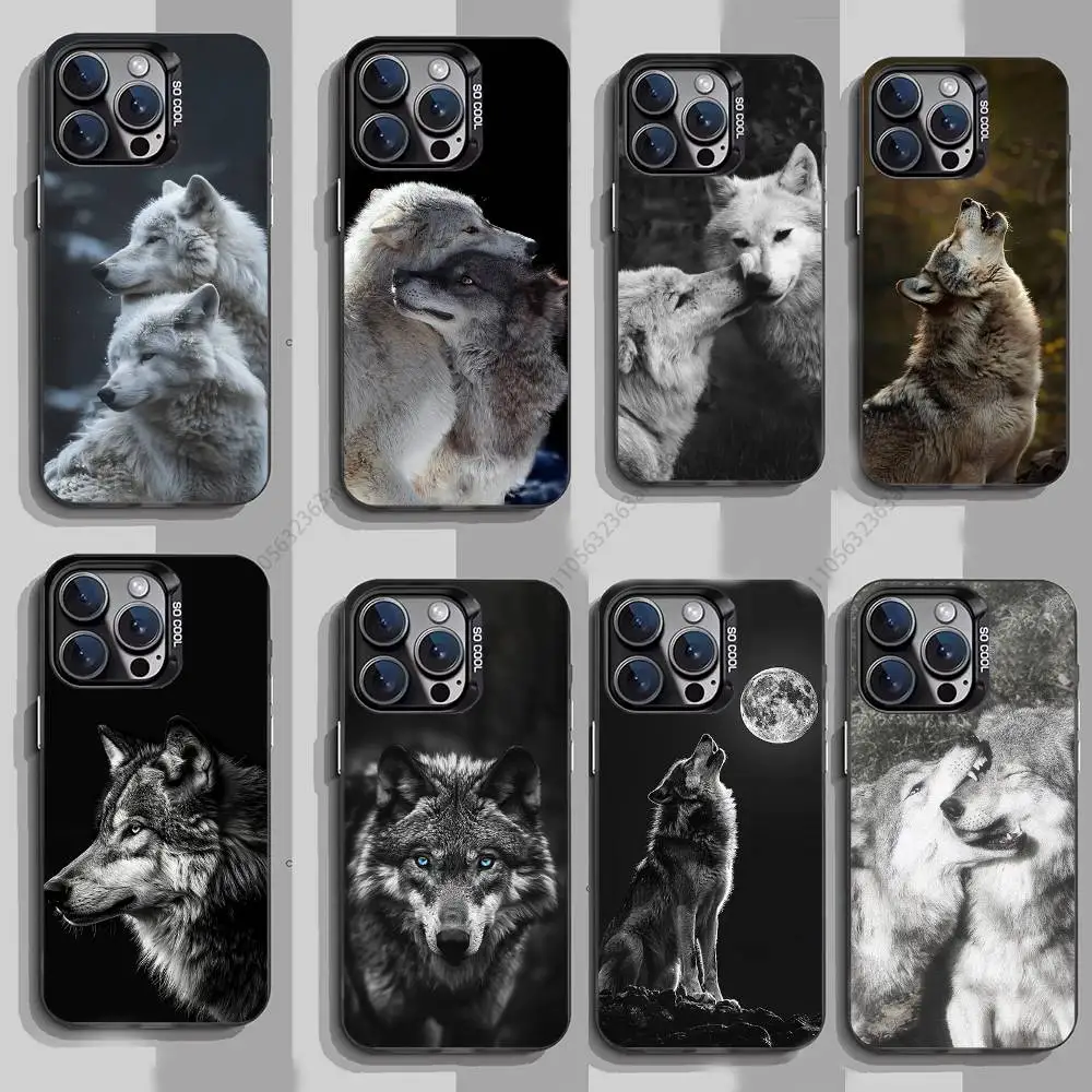 

Wolf Phone Case For iPhone 17,16,15,14,13,12,11,Pro,Max,Plus,Mini,X,XS,XR,8,S,SE Soft Black Case