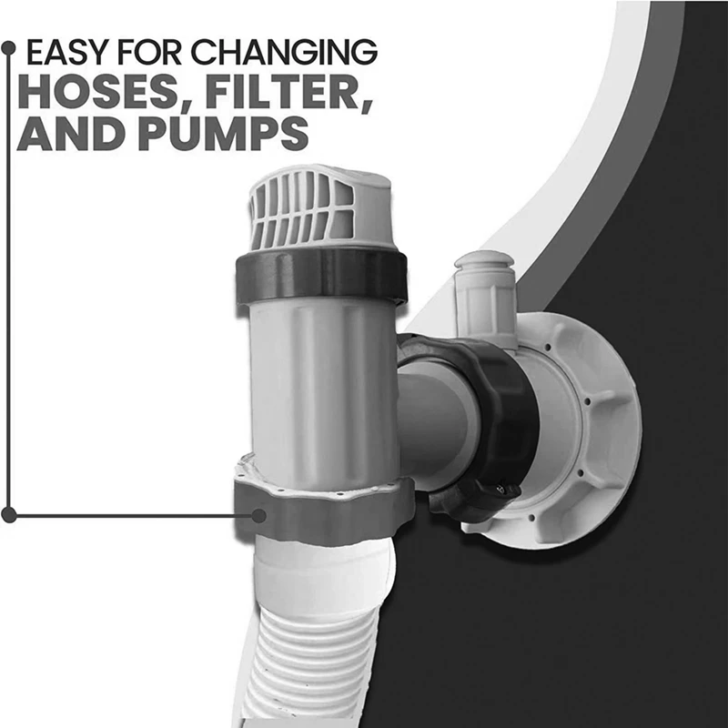 Plunger Valve Compatible For Intex Pool Parts, On/Off Plunger Valve Replacement Parts For Above Ground Pool Filter Pump