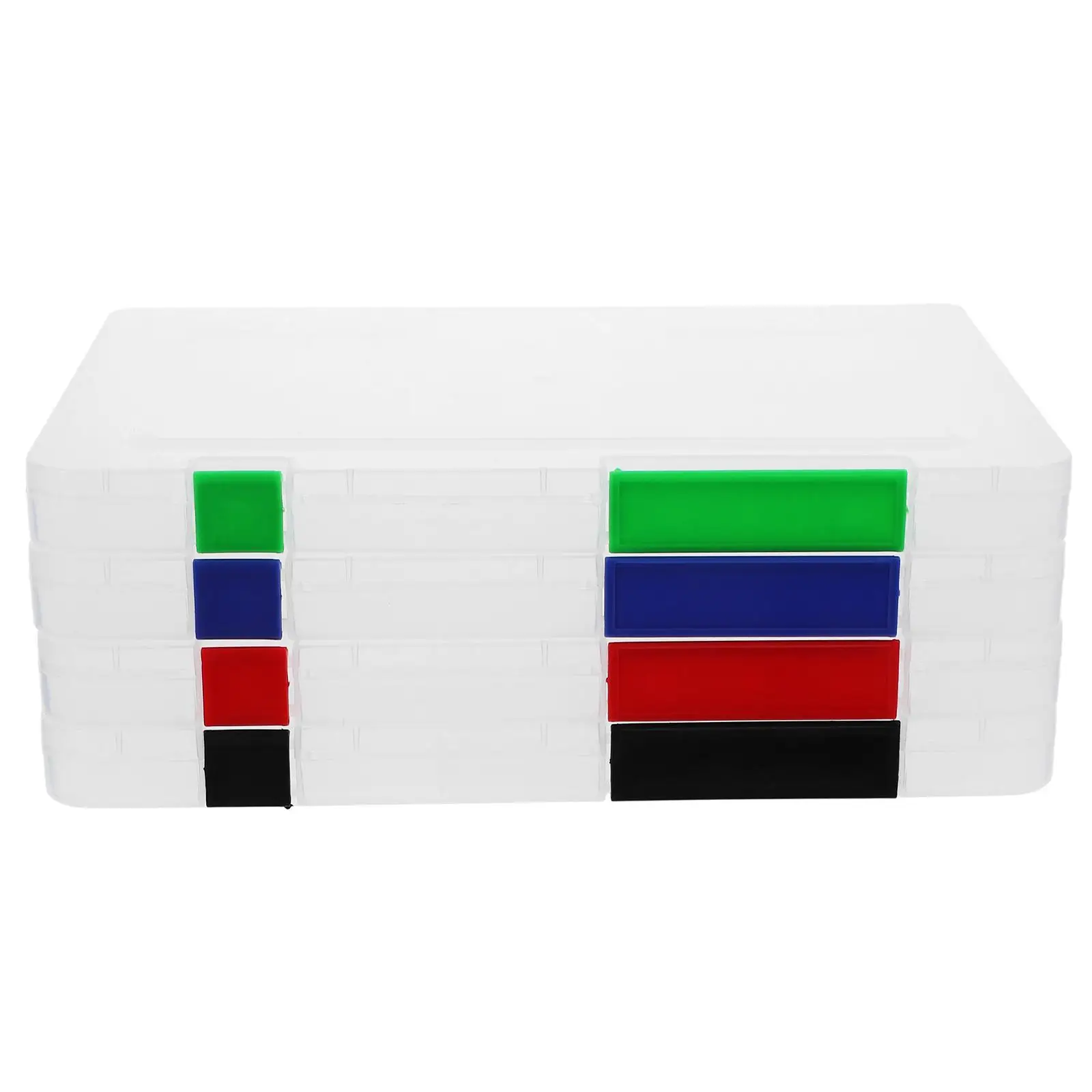 4 Pcs File Box Clear Thick Document Paper Organizer Cases Portable A5 Storage Waterproof Snap Closure Archive Office Holder