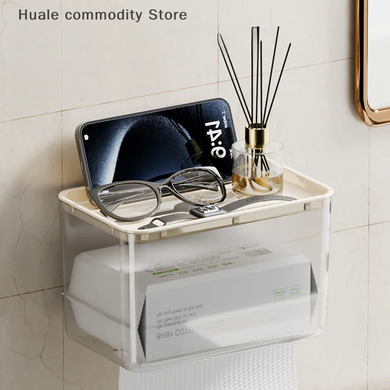 New Clear Acrylic Tissue Box Holder Tissue Dispenser Napkin Holder Car Home Office Desktop Tissue Storage Box Organizer