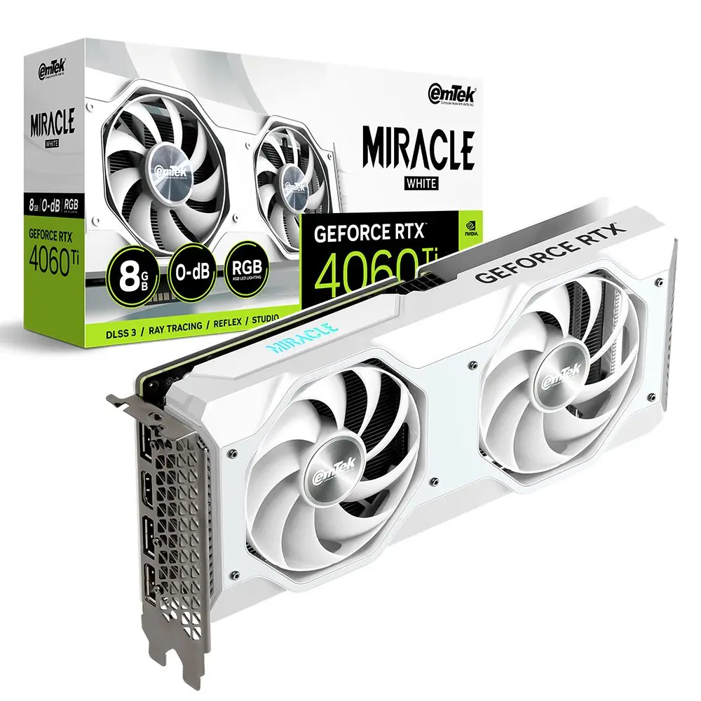 IMTECH GIFORCE RTX 4060 Ti MIRACLE WHITE 8GB