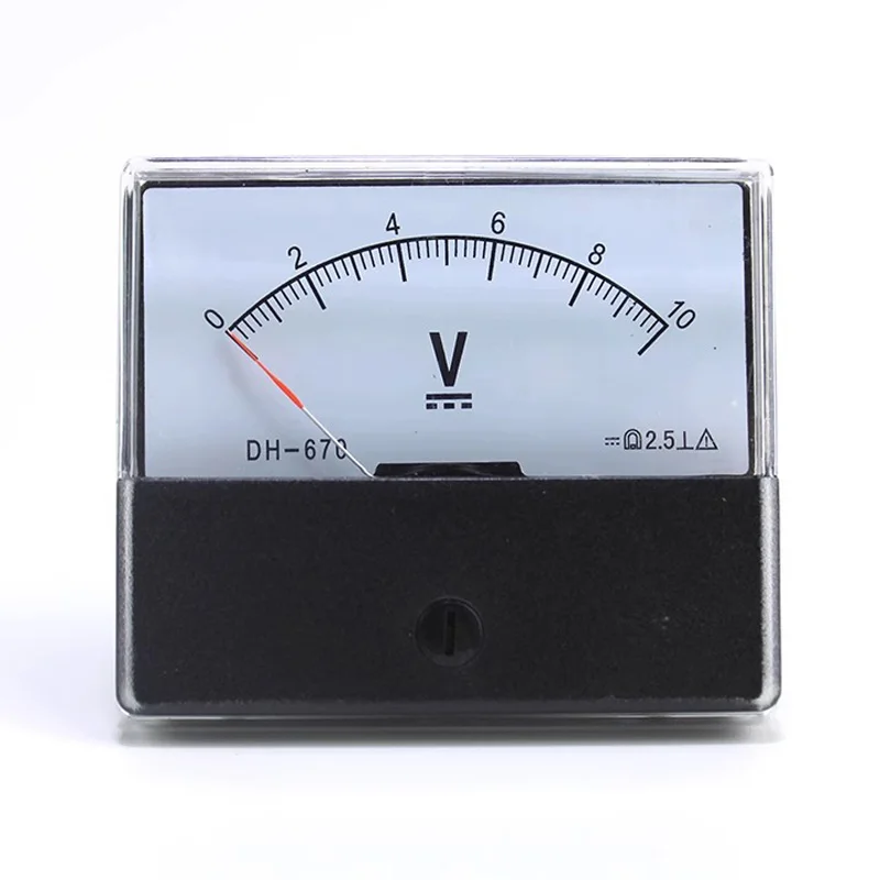 Imagem -03 - Voltímetro dc Analógico Ponteiro Dh670 5v 10v 15v 20v 30v 50v 100v 70x60 mm Precisão 2.5 0500v