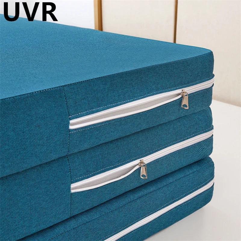 UVR Foldable Ventilate Latex Mattress Slow Rebound Memory Foam Filling Student Dormitory Tatami Bedroom Hotel Double Mattress