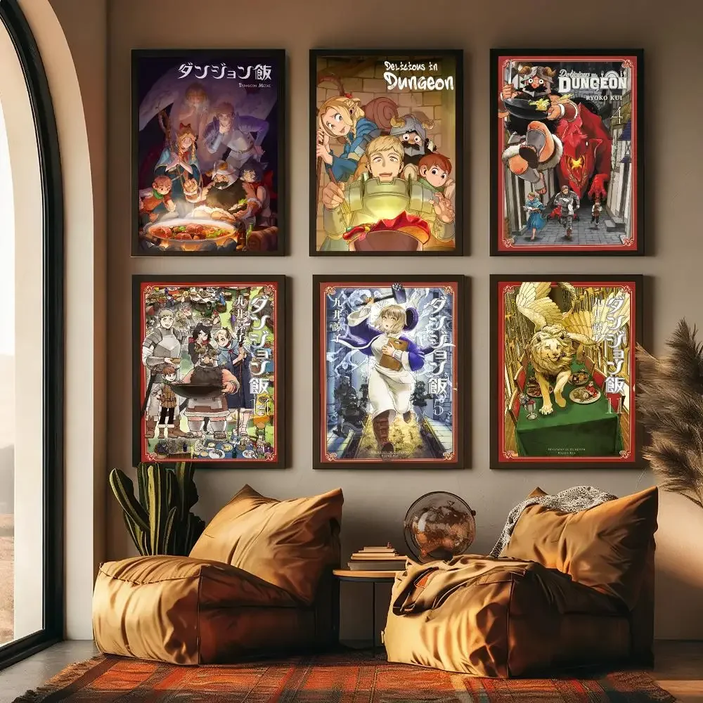 Anime D-Delicious in Dungeon Painting Canvas Poster Hallway Bedroom Living Room Home bar Decoration interior Wall
