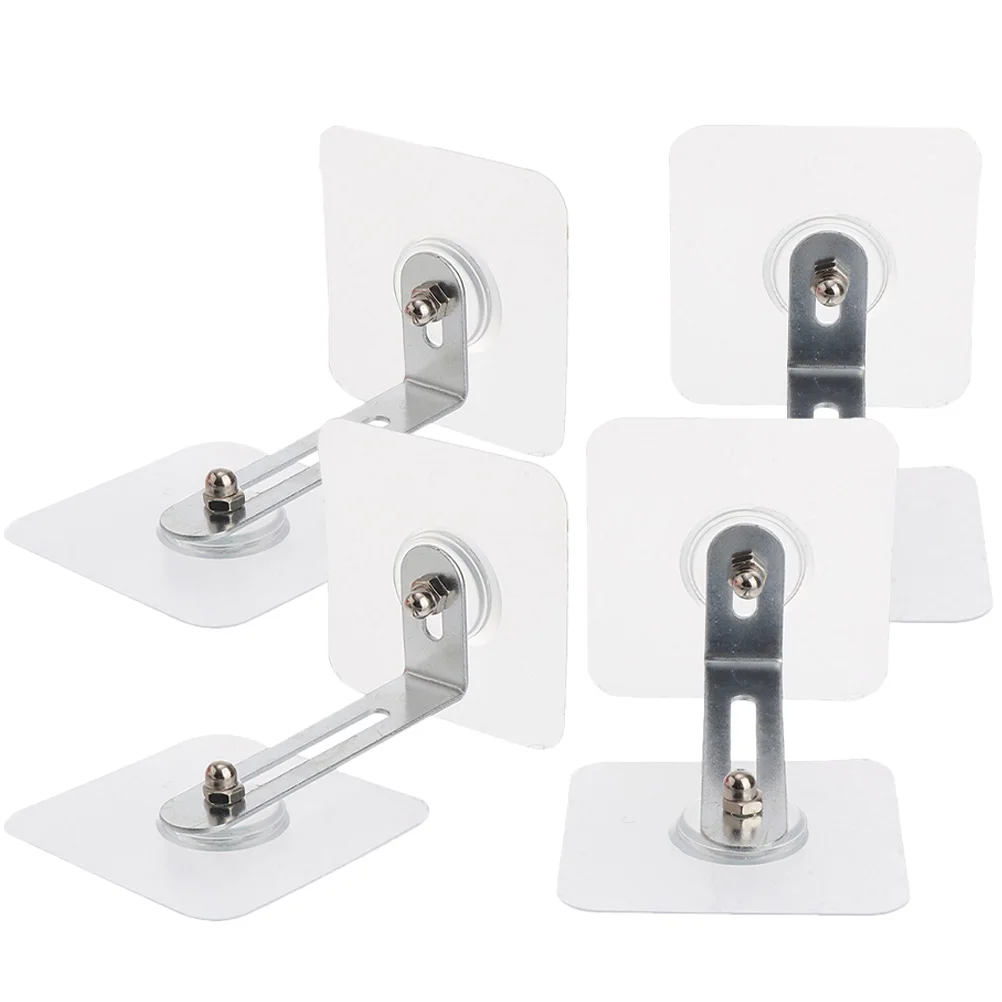 

4pcs Anti-fall Wall Anchors No Drill Baby Proofing Wall Anchors For Furniture Secure Adhesive Bookcase Tip Kit Stainless Steel