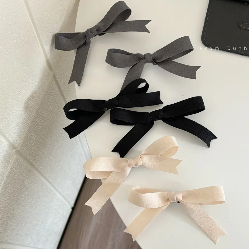 Simple, compact, exquisite bow hairclip, cute and sweet girl's duckbill clips, edgeclip, bangsclip, decorative hair accessory