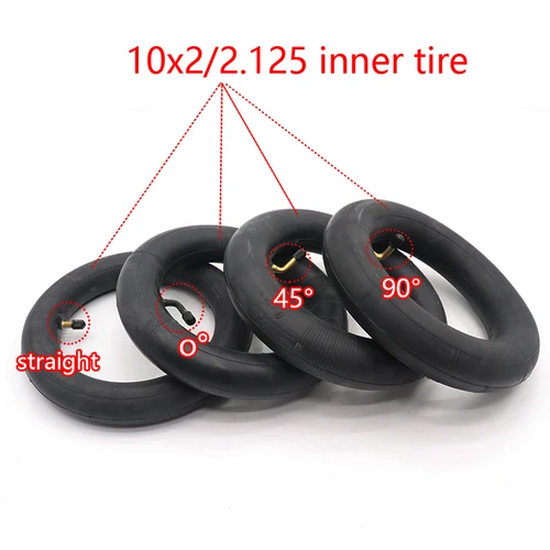 Imagen 2 del producto 5 uds/10 Uds 10 pulgadas 10x2/2.125 tubo interior 10x2 cámara 10x2.125 neumático para Scooter Eléctrico equilibrio accesorios de coche
