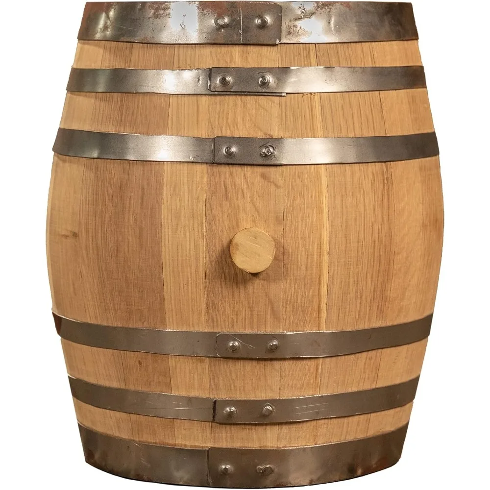 Small White Oak Barrel (5 Gallons) New, Never-Used Barrel with Medium Char Staves for Aging Whiskey