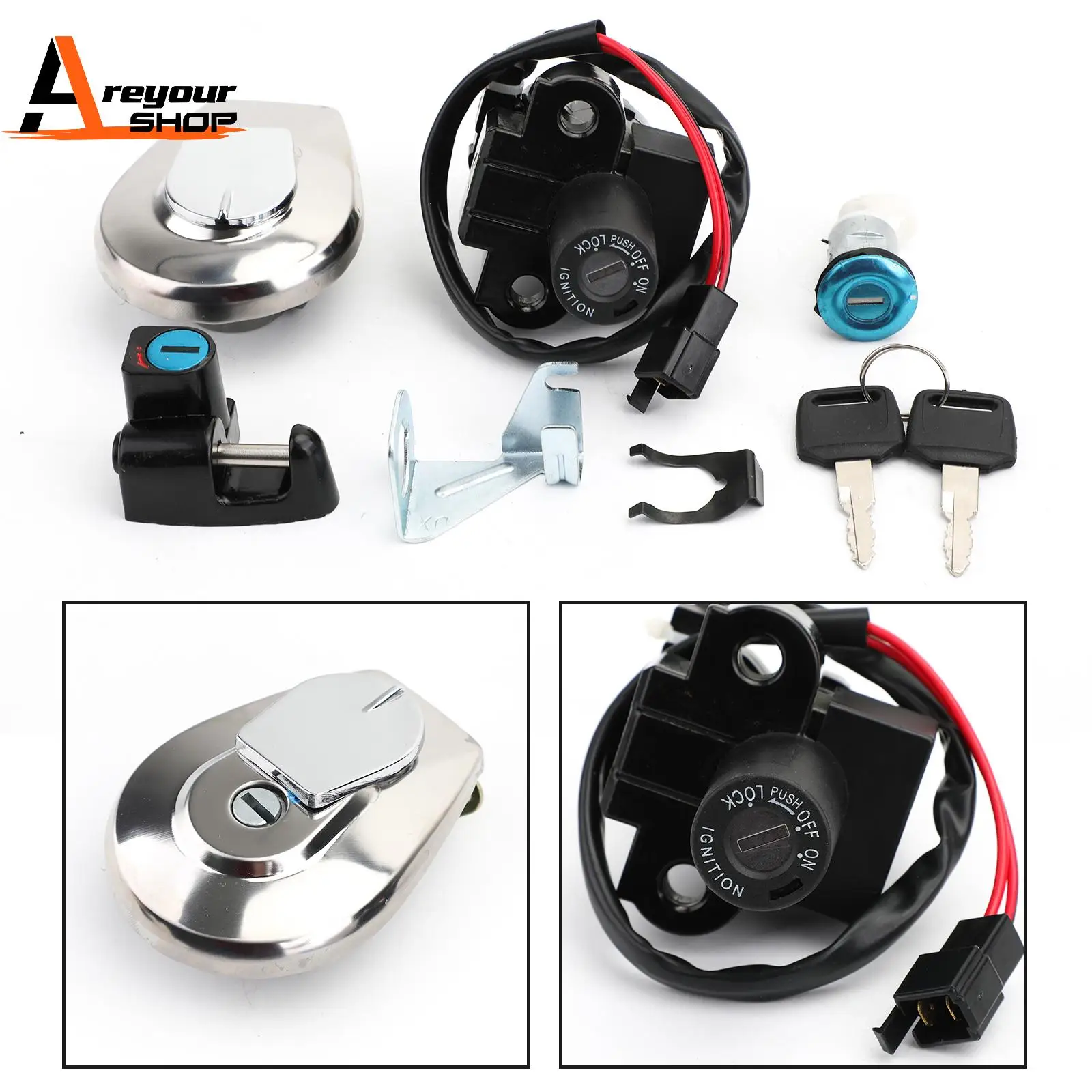 

Ignition Key Switch Lock Set for Honda CB750 Nighthawk 1991-2003 35010-MW3-830