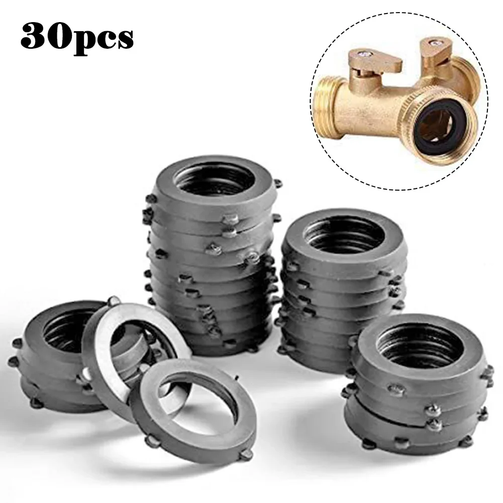 30 Pcs Garden Hose Rubber Gasket Garden Hose Washers Rubber Water Hose Gaskets 25mm Outer Diameter 16mm Inner Hose Gasket