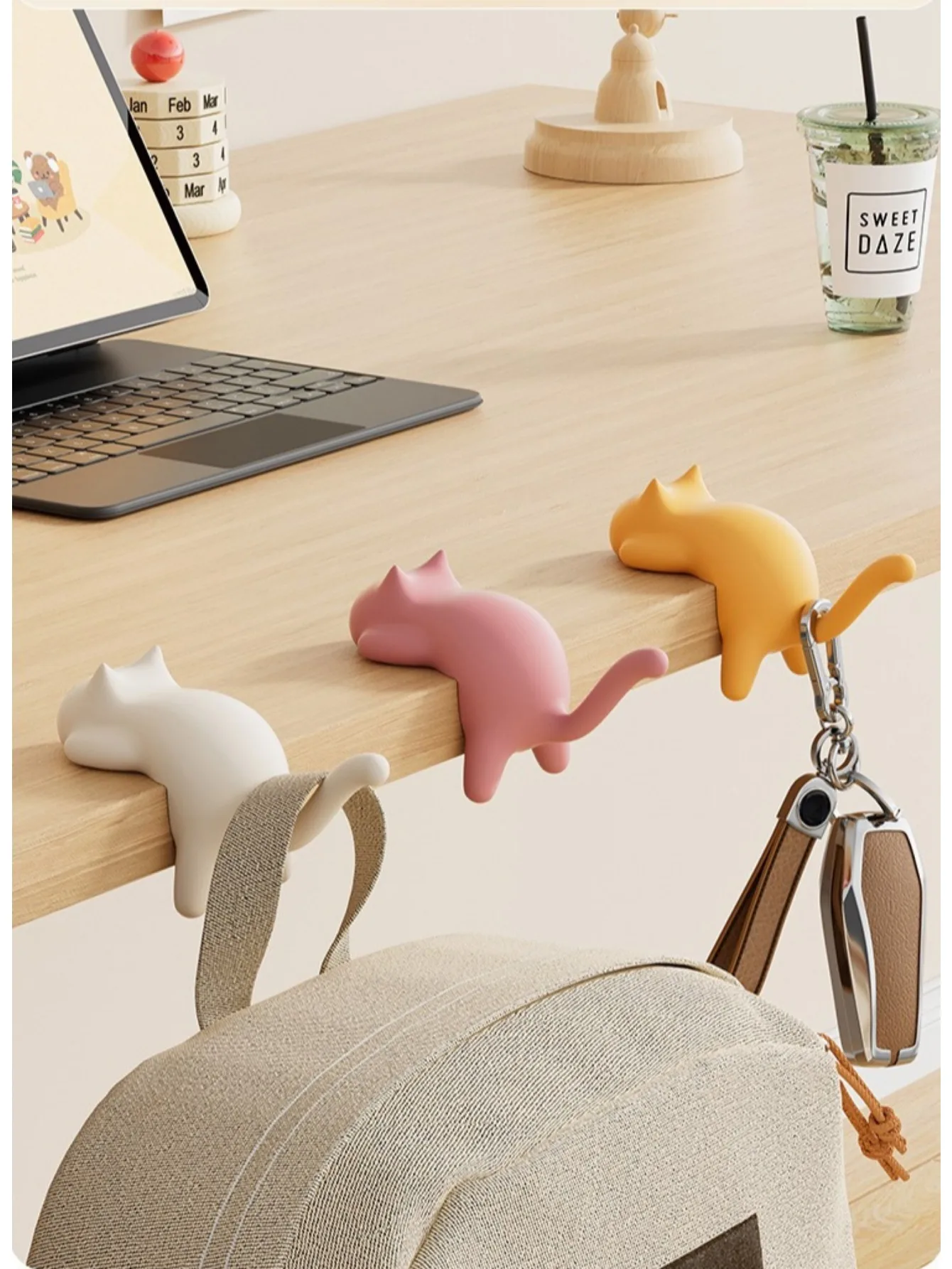 

1pc Desk Office Hook Schoolbag Hook Multi-Functional Bag Hanger For Table Edge Without Drilling