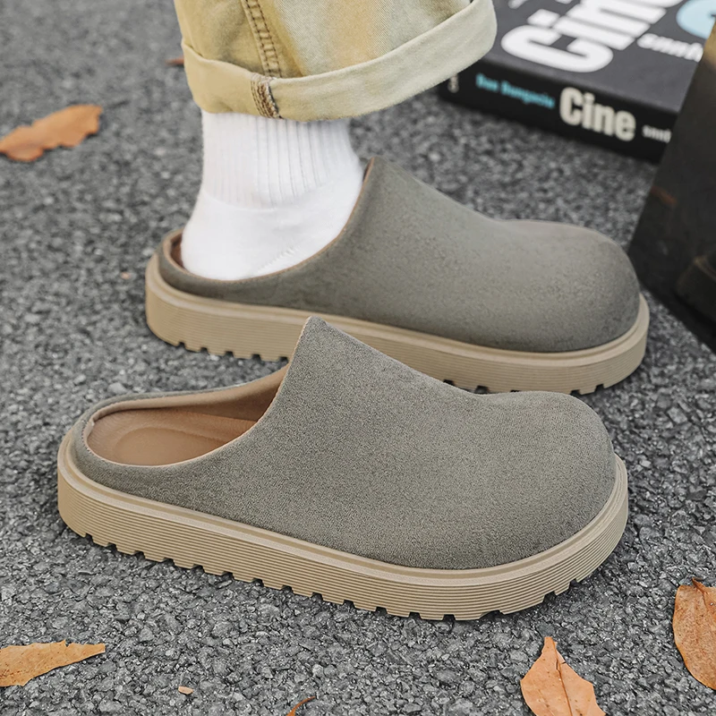 

Мужские летние повседневные шлепанцы для прогулок на улице, новые, с мягкой подошвой, нескользящие, удобные, модные, молодежные, универсальные.