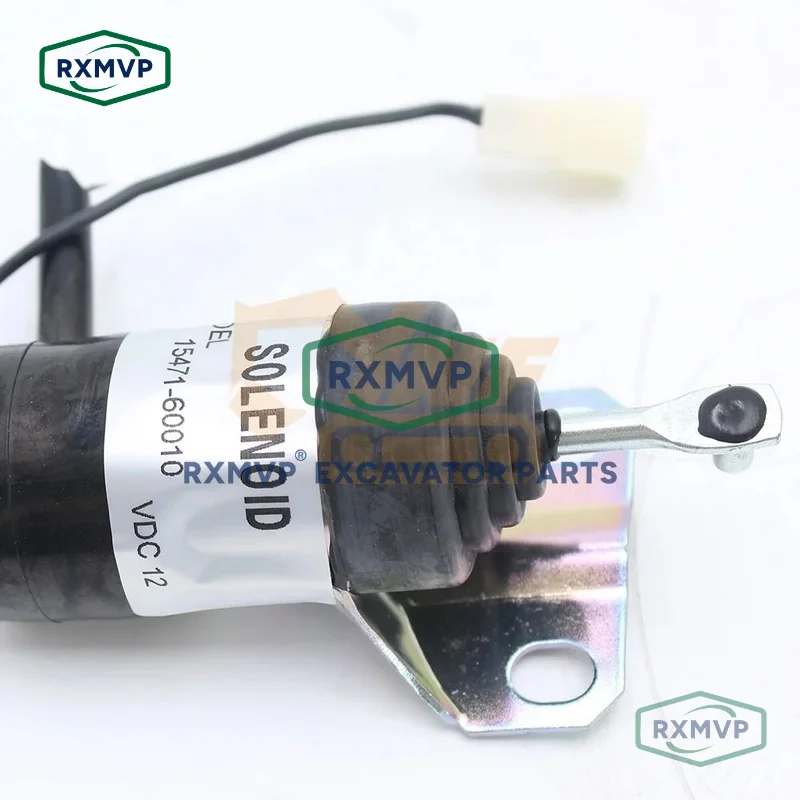 12V Diesel Engine Fuel Stop Solenoid 15471-60010 For Excavator KX161-2 KX101 KX151 D1403