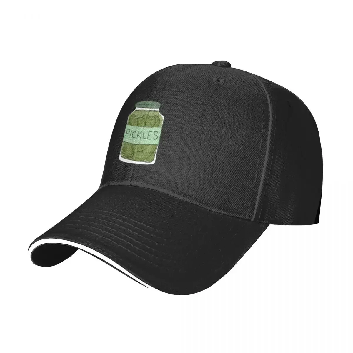 Dill pickle jar illustration Baseball Cap Fashion Beach hard hat Golf Hat Man Male Women's