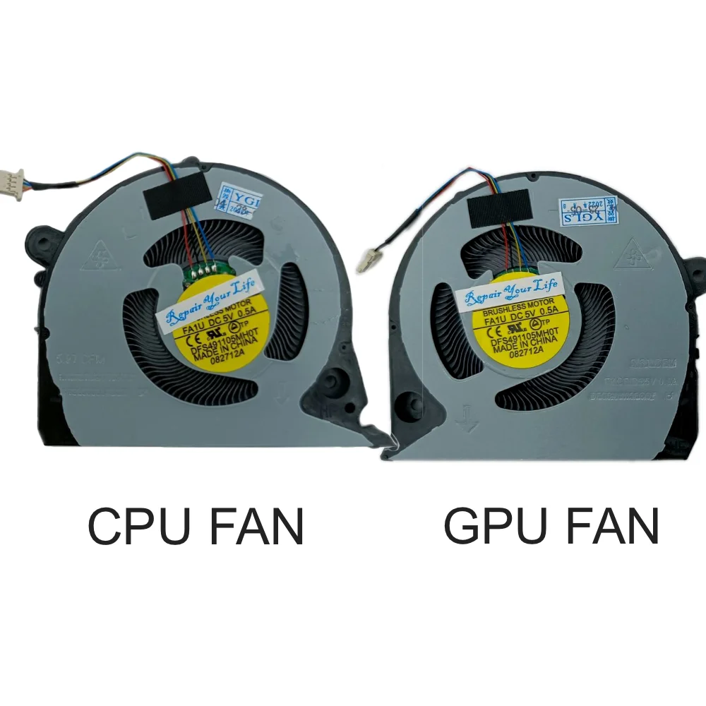 

Computer Cooling Fans For Dell Inspiron 15 G7 7577 7588, Laptop CPU GPU cooler Fan 04mr2y 4MR2Y 02jjcp 2JJCP 07CJF8 7cjf8 new