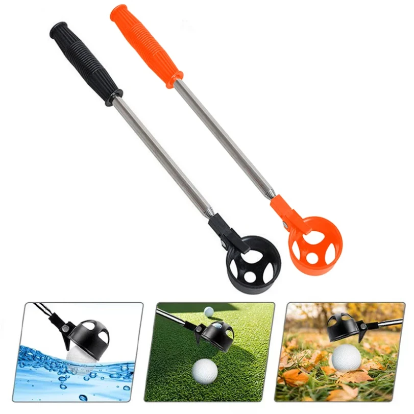

Retractable Golf Ball Picker Stainless Steel High Quality Portable Tools Telescopic Automatic Locking Picker Golf Ball Tools