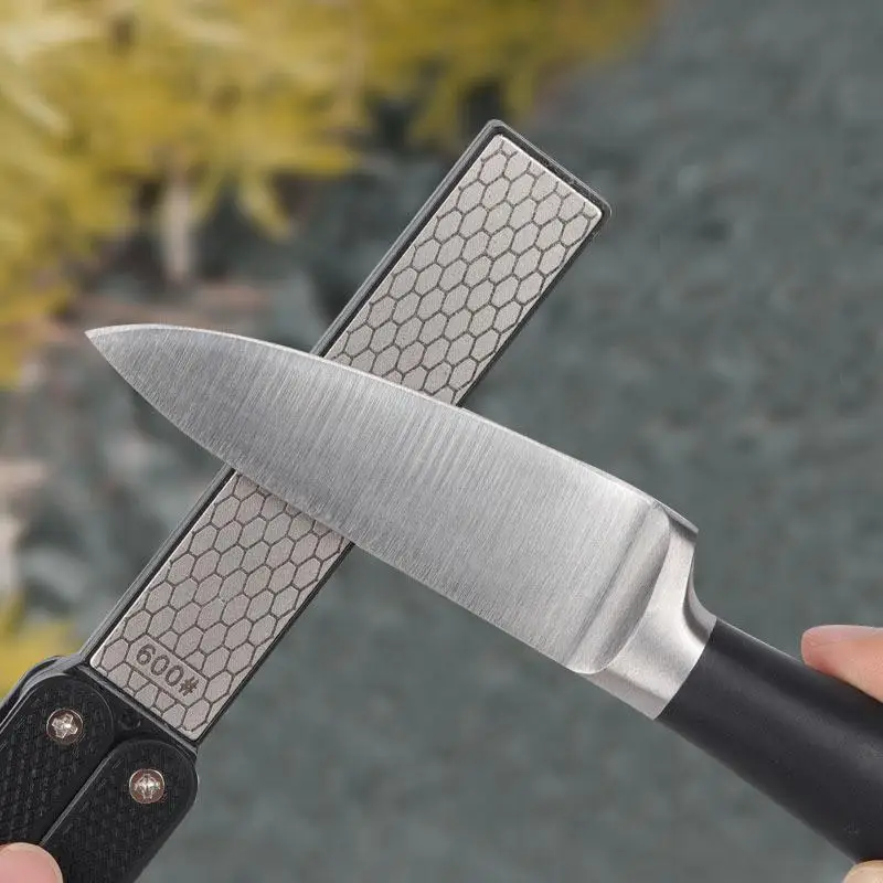 Double Sided Folded Pocket Sharpener Knife Sharpening Stone for Kitchen Outdoor Trekking Survival Barbecue Portable Tool