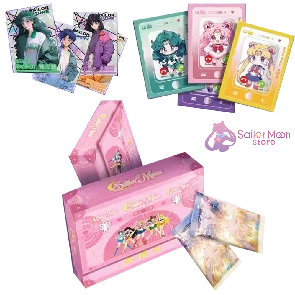 Sailor Moon Card Anime Character Lively Love Justice Beautiful Girl Fantasy Magic Collection Feast Booster Box Cards Kid Gift