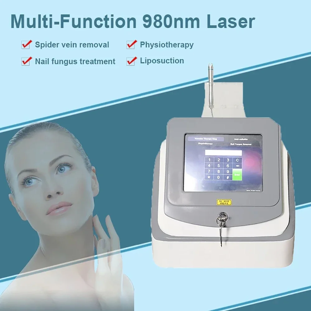 Portable 980Nm Vascular Spider Vein Removal Skin Rejuvenation  Laser Machine Skin Care Tools Diode Laser Skin Care Equipments