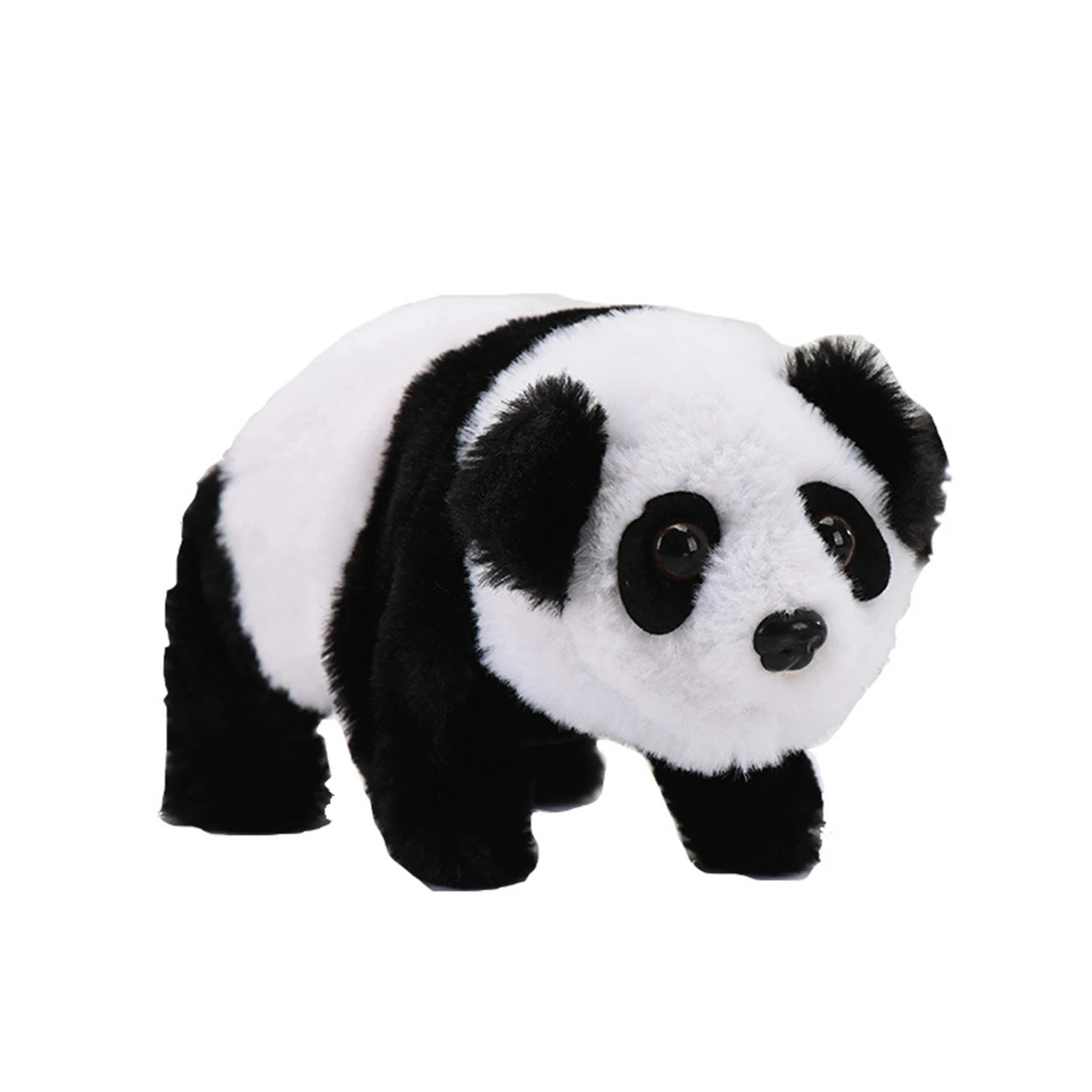 Lindo Panda mascota caminando canto juguete de peluche relleno con Control de batería regalo de cumpleaños para niños niñas Kawaii juguetes de peluche electrónicos