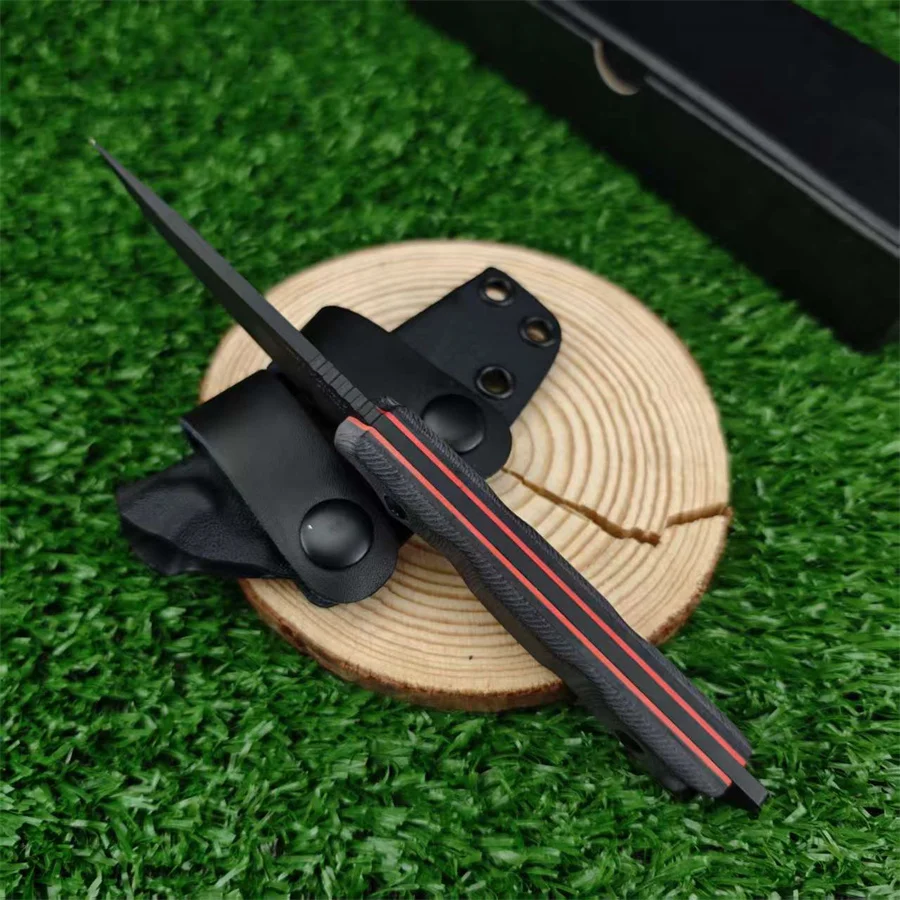 TOPS con fodero lama fissa coltello dritto esterno manico G10 lama 8Cr13Mov campeggio caccia autodifesa strumenti multifunzionali