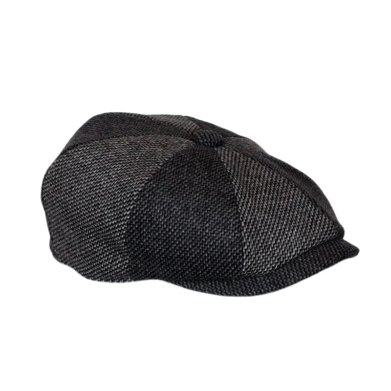 Autumn Winter Berets Women Men Flat Caps Retro Gatsby Newsboy Caps Men Stitching Octagonal Hats Gray Painters Hats NZ298