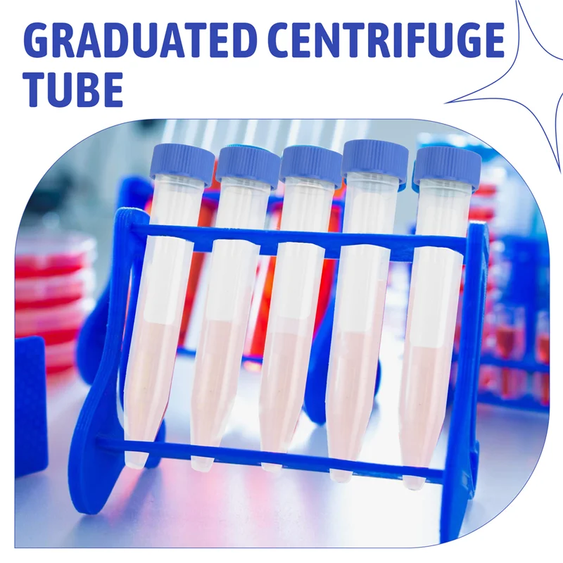 EDT-100 Stuks 10Ml Multifunctionele Plastic Fles Transparante Buis Monster Opslag Container Experimentele Centrifugebuis