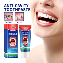 Dentifrice anti-carie dentaire, crème réparatrice, empêche la carie dentaire, protège la plaque dentaire, élimine les maux de dents, parodontite