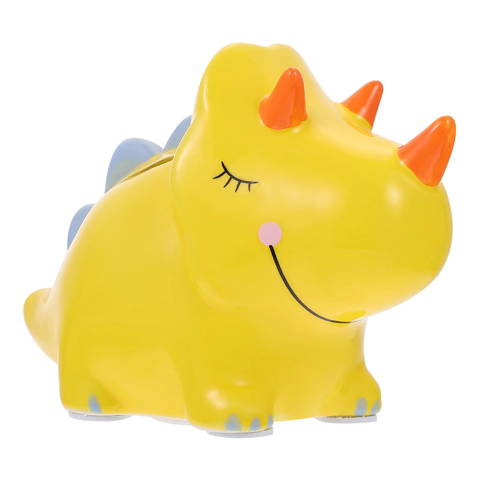 

1Pcs Ceramic Dinosaur Saving Pot Cute Coin Bank Large Capacity Multi-Function Desktop Ornament Coin Storage Box for Home