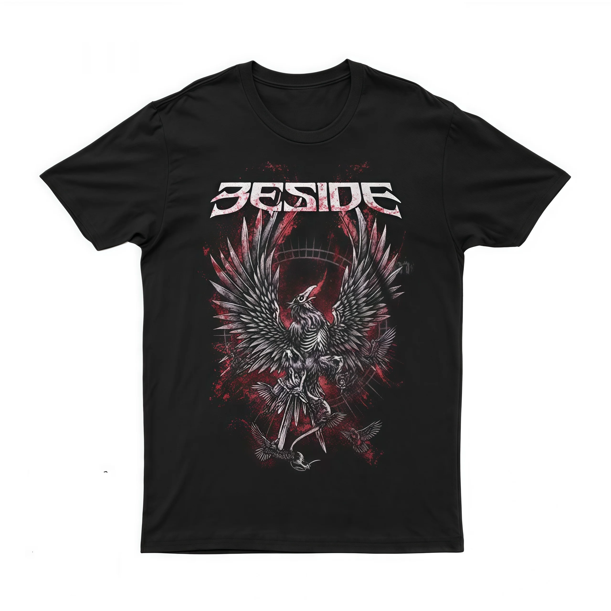 

2025 New BESID - THIS BLOO IS ONE Printed Unisex Street Fashion Trend Short Sleeved Pure Cotton Round Neck