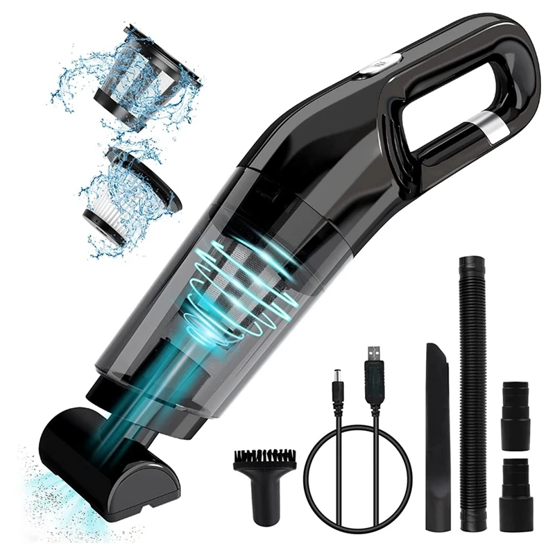 

Hand Held Vacuum Cleaner Cordless Portable Handheld Vacuum Rechargeable Small Car Vacuum with 120W High Power