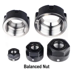 1PC precision Balanced collet nut ER11 ER16 ER20 ER25 ER32 NUT spring collect nut clamping CNC milling engraving machine