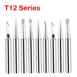 T12 Series Electric Soldering Iron Tips T12-K KU B2 BC2 C4 C1 I ILS JL02 D24 KF For Hakko fx951 STC DIY Soldering Station Kits