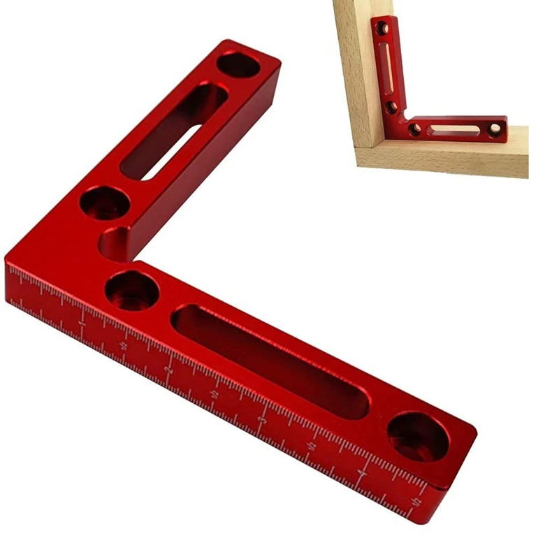 Imagem -03 - Alumínio Alloy Posicionamento Grampos para Carpintaria Posicionamento Régua 90 Graus Precise Clamping Square Direito Ângulo Grampos Canto Posicionamento Fixture
