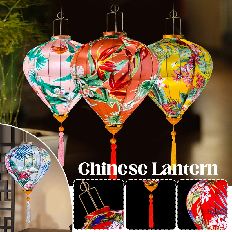 

14/12inch Chinese Tradition Festival Lantern Ancient Style Printing Home Balcony Decoration Lantern Hotel Restaurant Chandelier