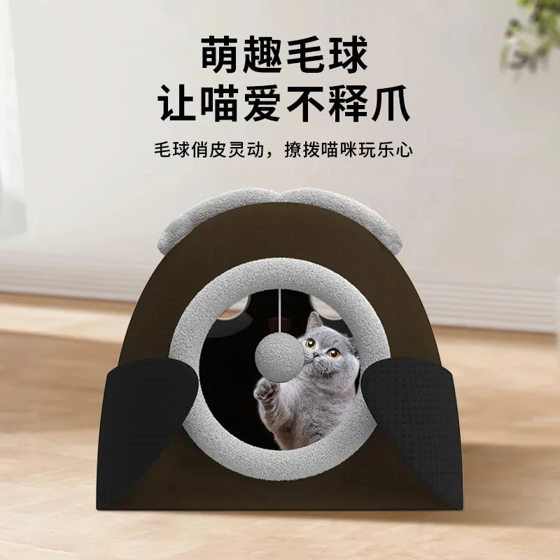 

Dual Mode Cat Bed Removable Washable Four Seasons Pet House Scratch Resistant Cat Pad