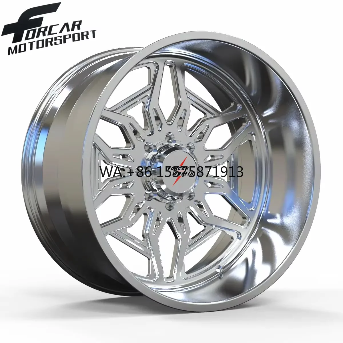 

Polish Color Deep Concave Beadlock Wheel 16-24 Inch Forcar Custom Motorsport Alloy Forged Wheels Rims