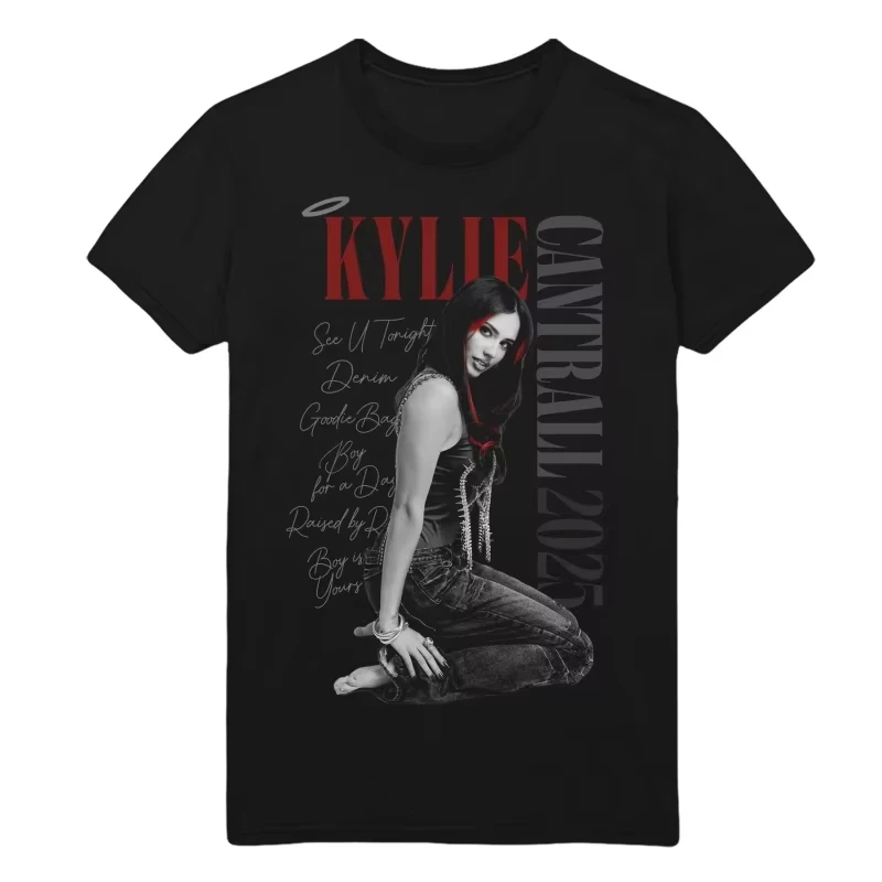 تي شيرت زومبي وورلدز كولايد تور 2025 تي شيرت كايلي كانترال كاست تي شيرت صيفي فضفاض لكل من الرجال والنساء Y2k #1