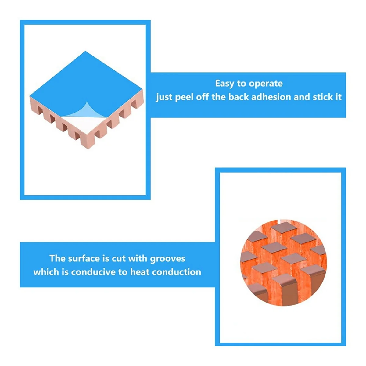 Медный радиатор T07C-8 в упаковке для Raspberry Pi 5, радиатор, кулер процессора с термолентой для Raspberry Pi 5