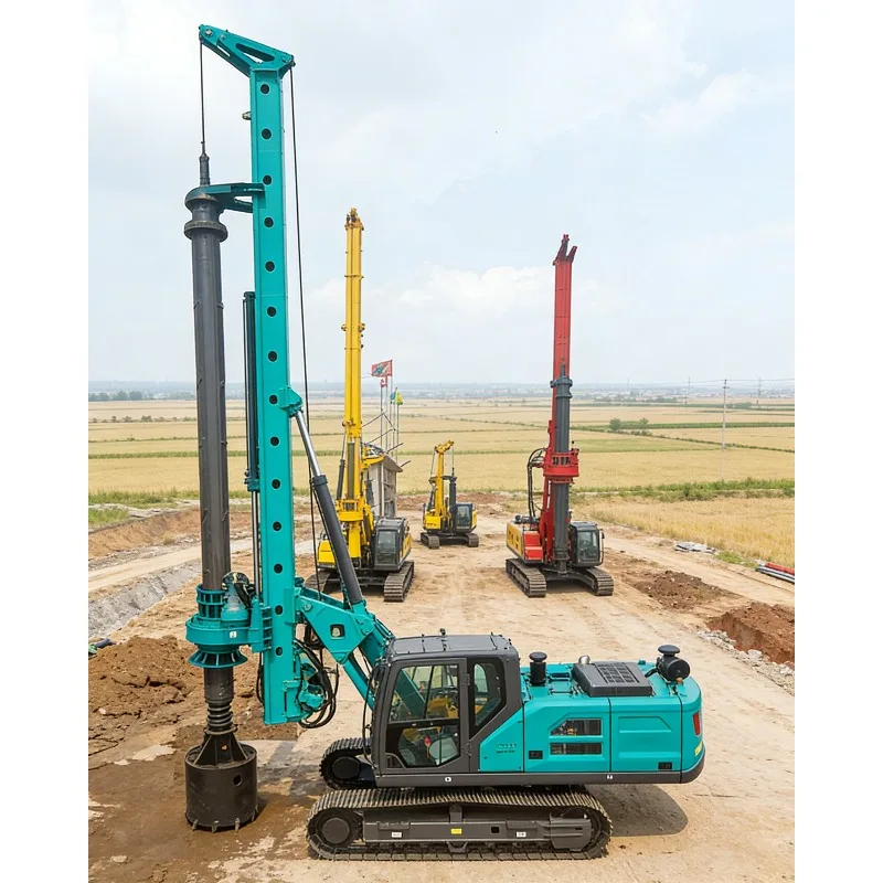 Hydraulic Rotary Drilling Rig 60M Depth 1800mm Diameter Pile Auger Machine for Deep Foundation Piling Construction Crawler Mount