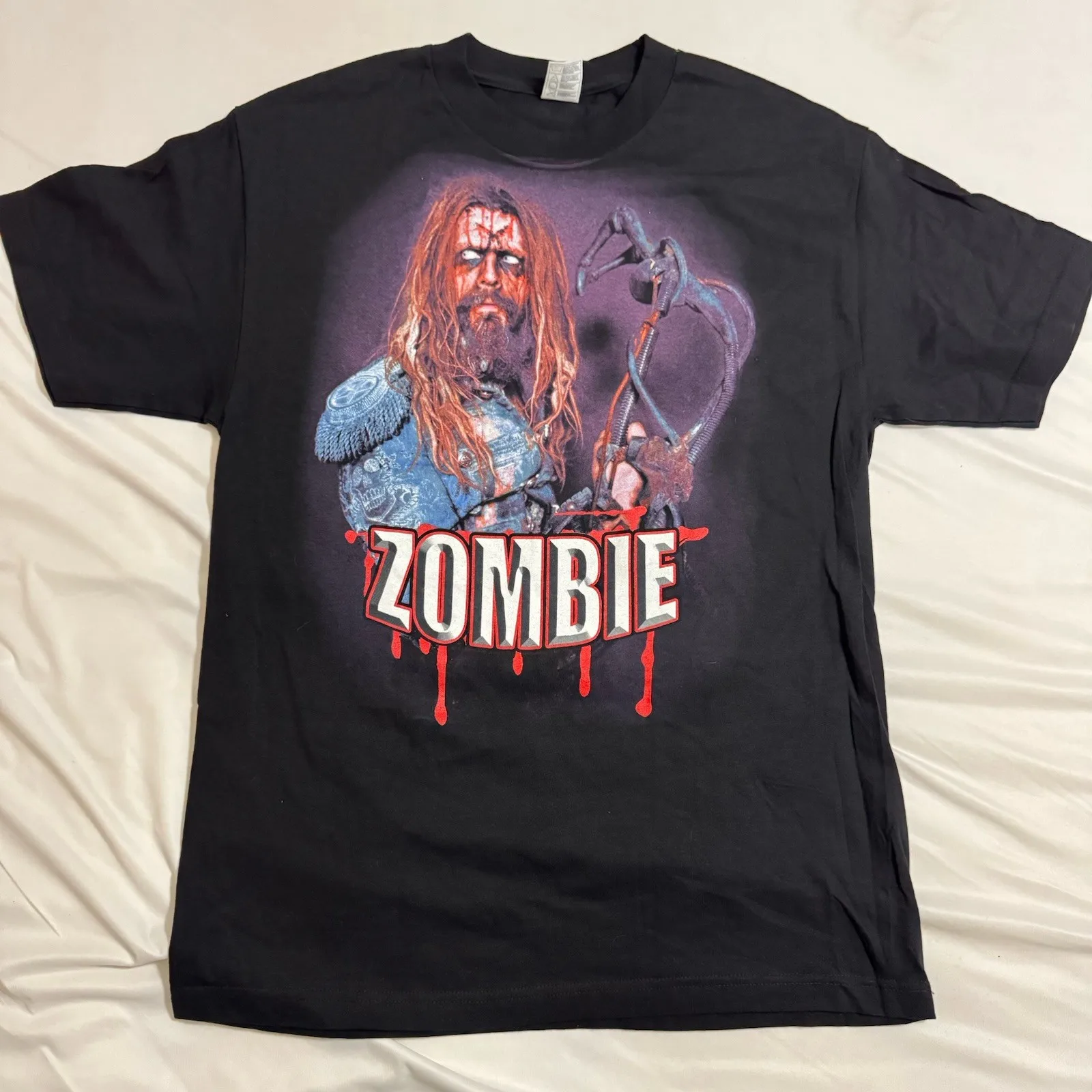 Футболка Rob Zombie Tour 2010, размер L, черная, с биркой AAA, новая, из старых запасов