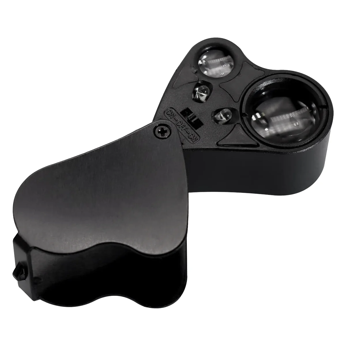 30X 60X Illuminated Jewelers Loupe Magnifier, Foldable Jewelry Magnifier, Magnifier with Bright LED Lighting for Gems