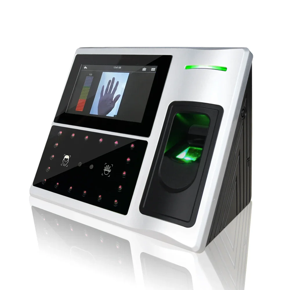 12000 Face 6000 Palm Multi-biometric Facial Recognition Time Attendance Access Control With Built-in Li-battery Uface800