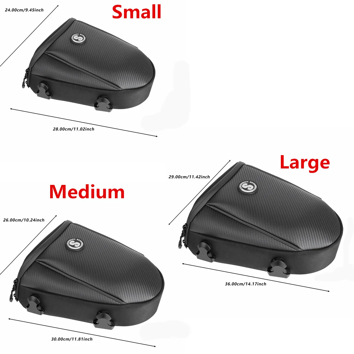 Black Motorcycle Tail Bag Riding Rear Seat Pack Large Capacity Multifunctional Crossbody Bag Chest Front Package With Rain Cover