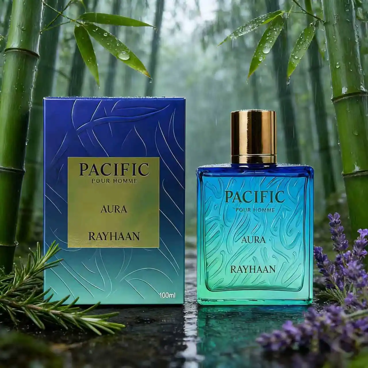 

Парфюм Pacific Aura Rayhaan для мужчин, 100 мл/3,4 унции – идеальный подарок (на День святого Валентина или день рождения)