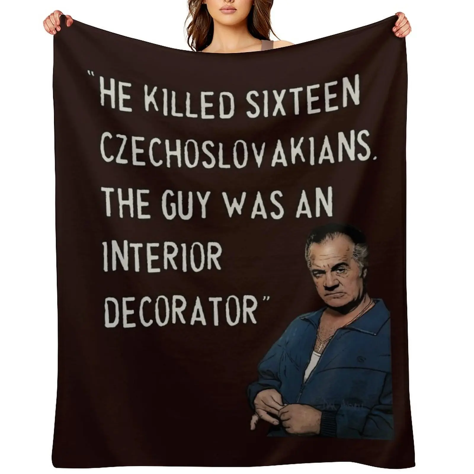 Sopranos - Paulie Walnuts 2 Throw Blanket Cute Plaid Hairys Luxury St christmas gifts Blankets