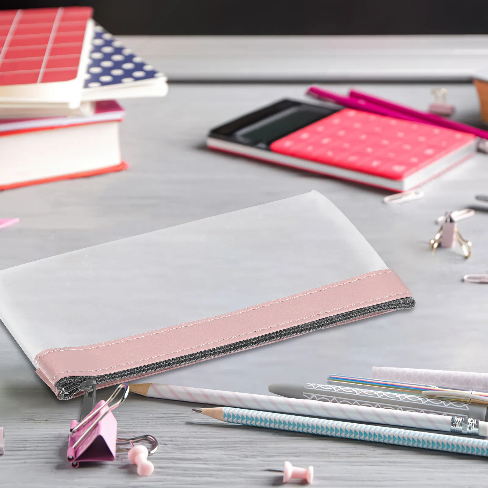 

Стильные полупрозрачные сумки на молнии (4 шт.) для карандашей, денег, косметики, банковских квитанций, канцелярских принадлежностей, органайзер для ручек