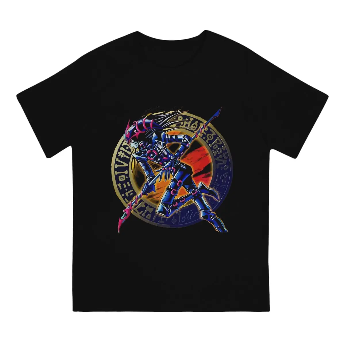 Dark Magician of Chaos T-Shirts for Men Yu Gi Oh Duel Monsters Cards Crazy Tee Shirt O Neck Short Sleeve T Shirts